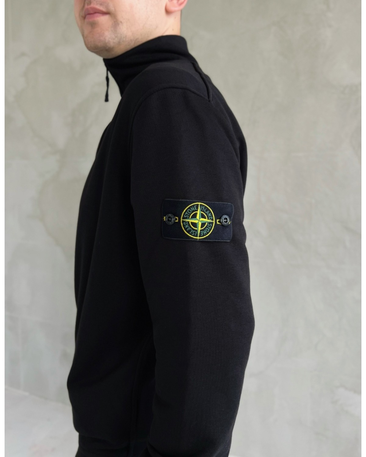 Зіп - світшот Stone Island чорний