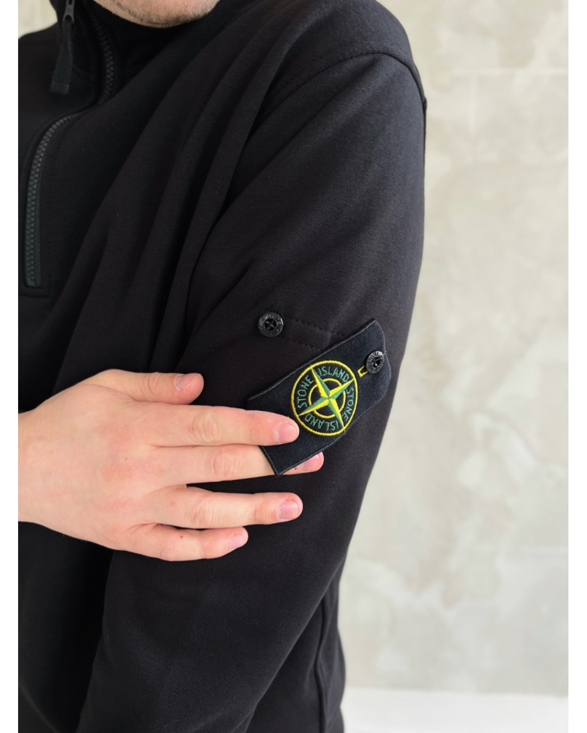 Зіп - світшот Stone Island чорний