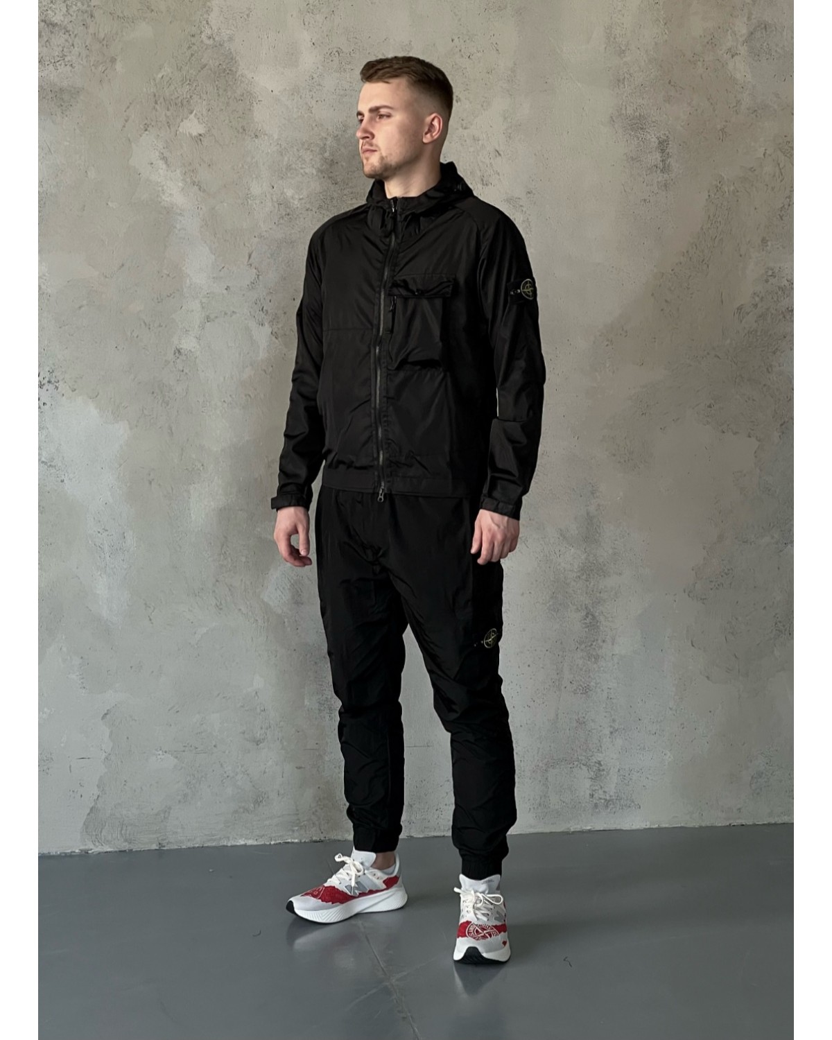 Водонепроникна вітрівка Stone Island Gore-Tex MICRO REPS чорна