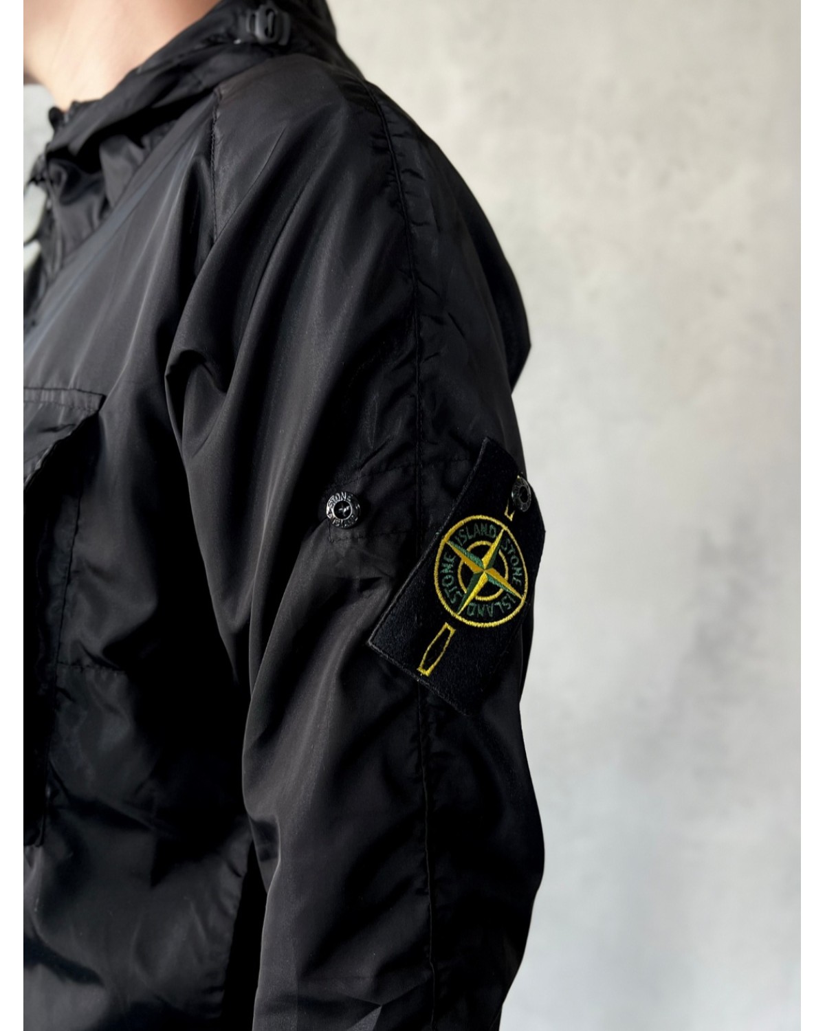 Водонепроникна вітрівка Stone Island Gore-Tex MICRO REPS чорна