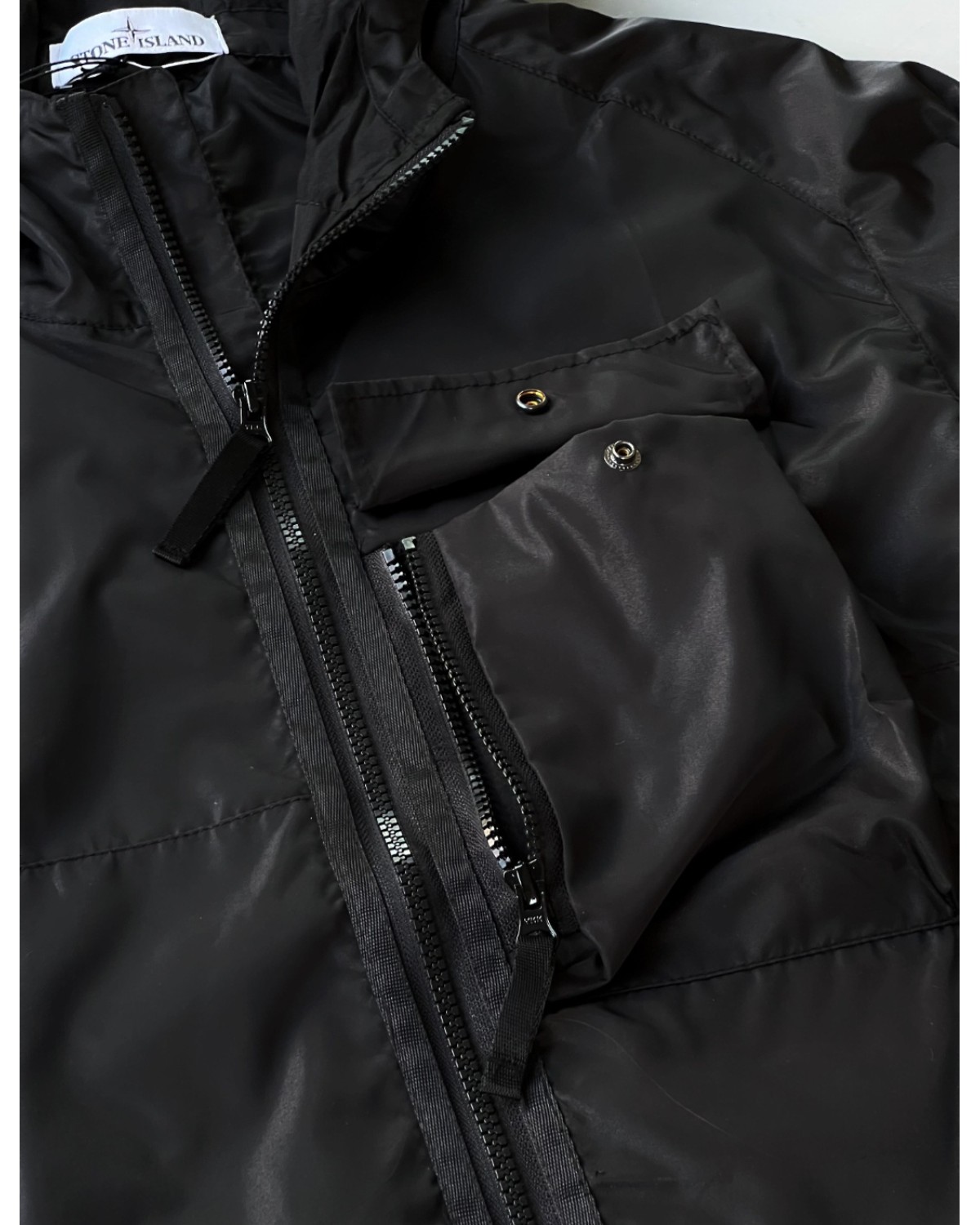 Водонепроникна вітрівка Stone Island Gore-Tex MICRO REPS чорна