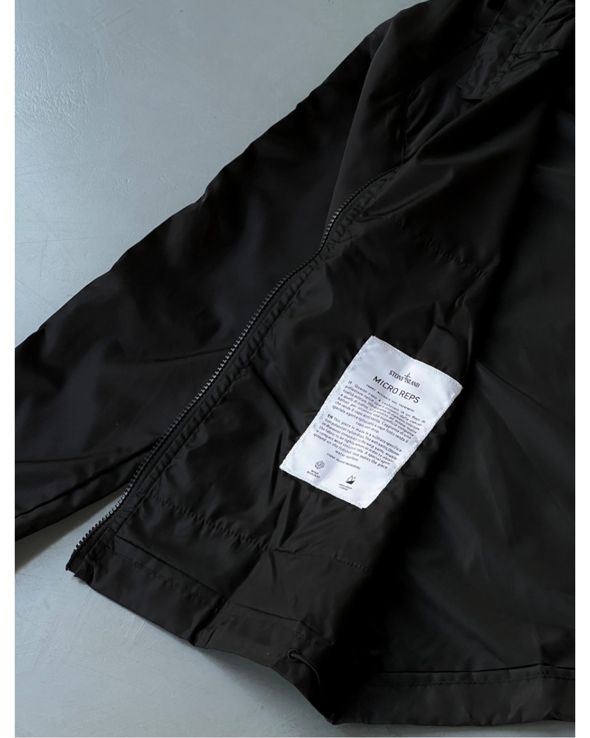 Водонепроникна вітрівка Stone Island Gore-Tex MICRO REPS чорна