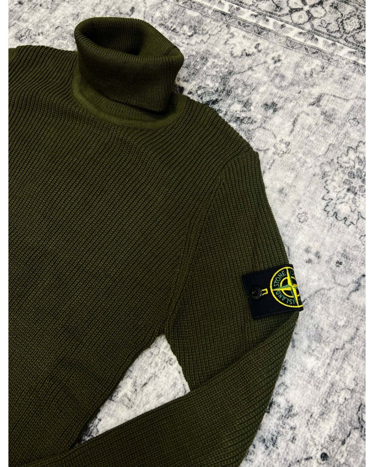 Гольф в'язаний Stone Island хакі