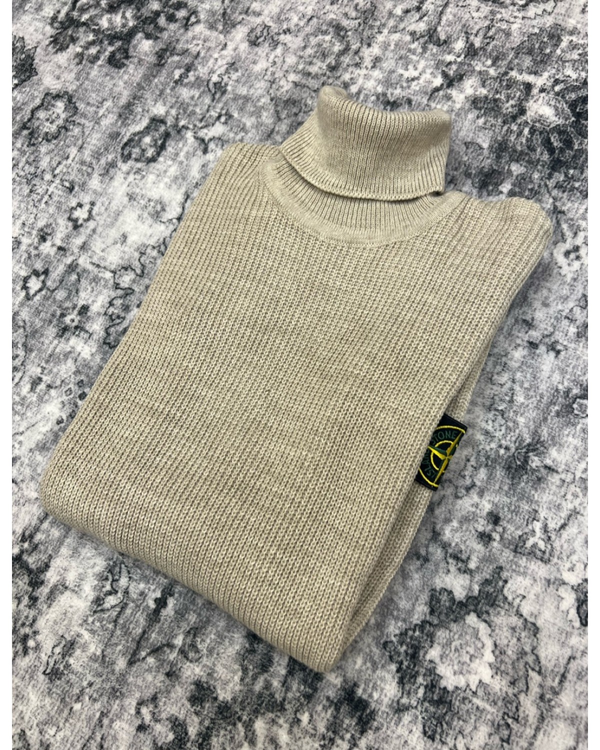 Гольф в'язаний Stone Island бежевий