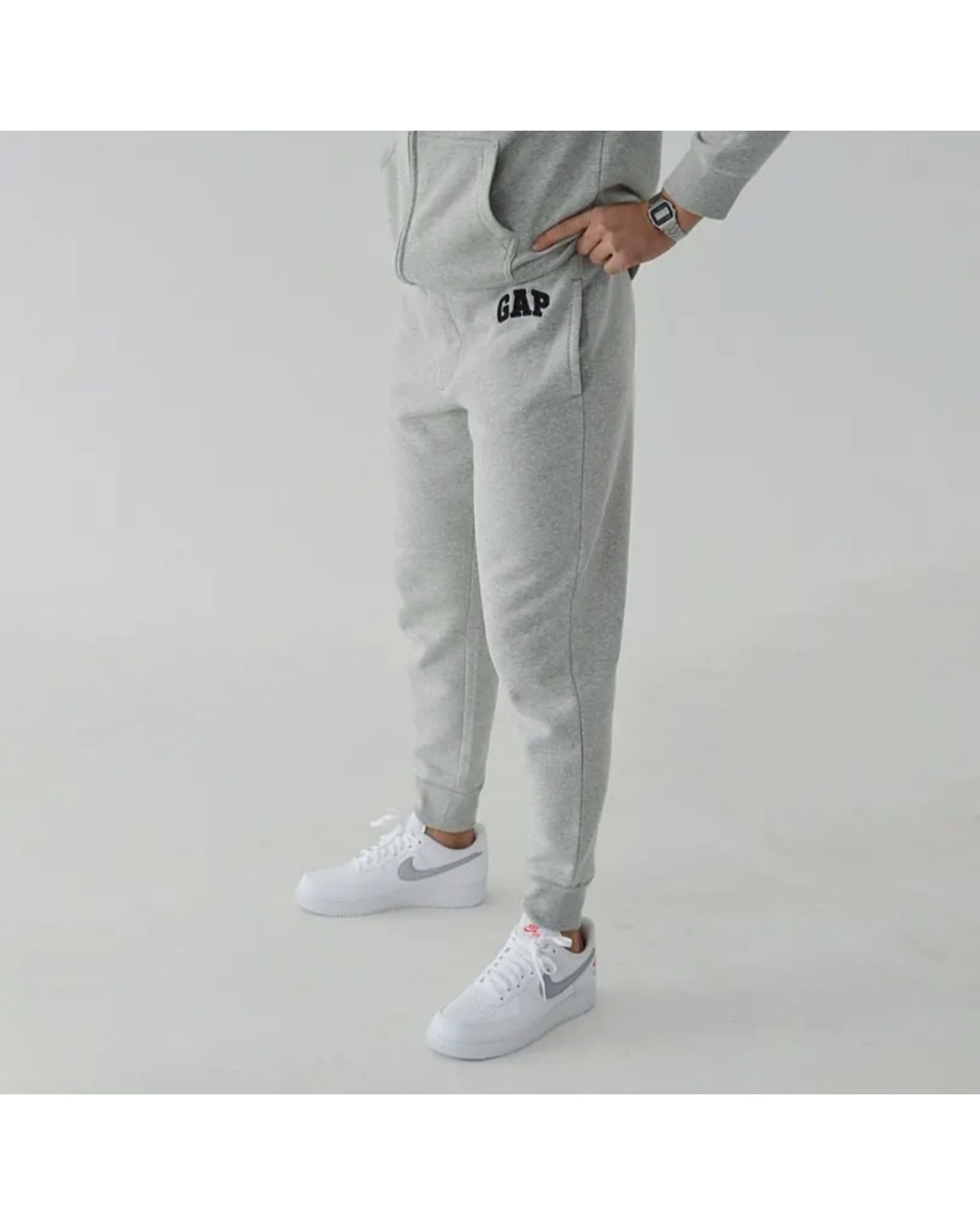 Штани Gap Logo Fleece Joggers Light Heather Gray N