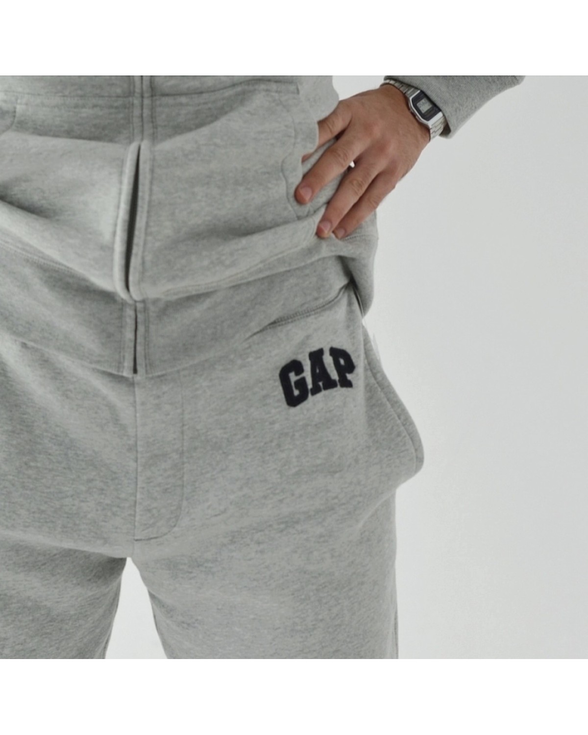 Штани Gap Logo Fleece Joggers Light Heather Gray N