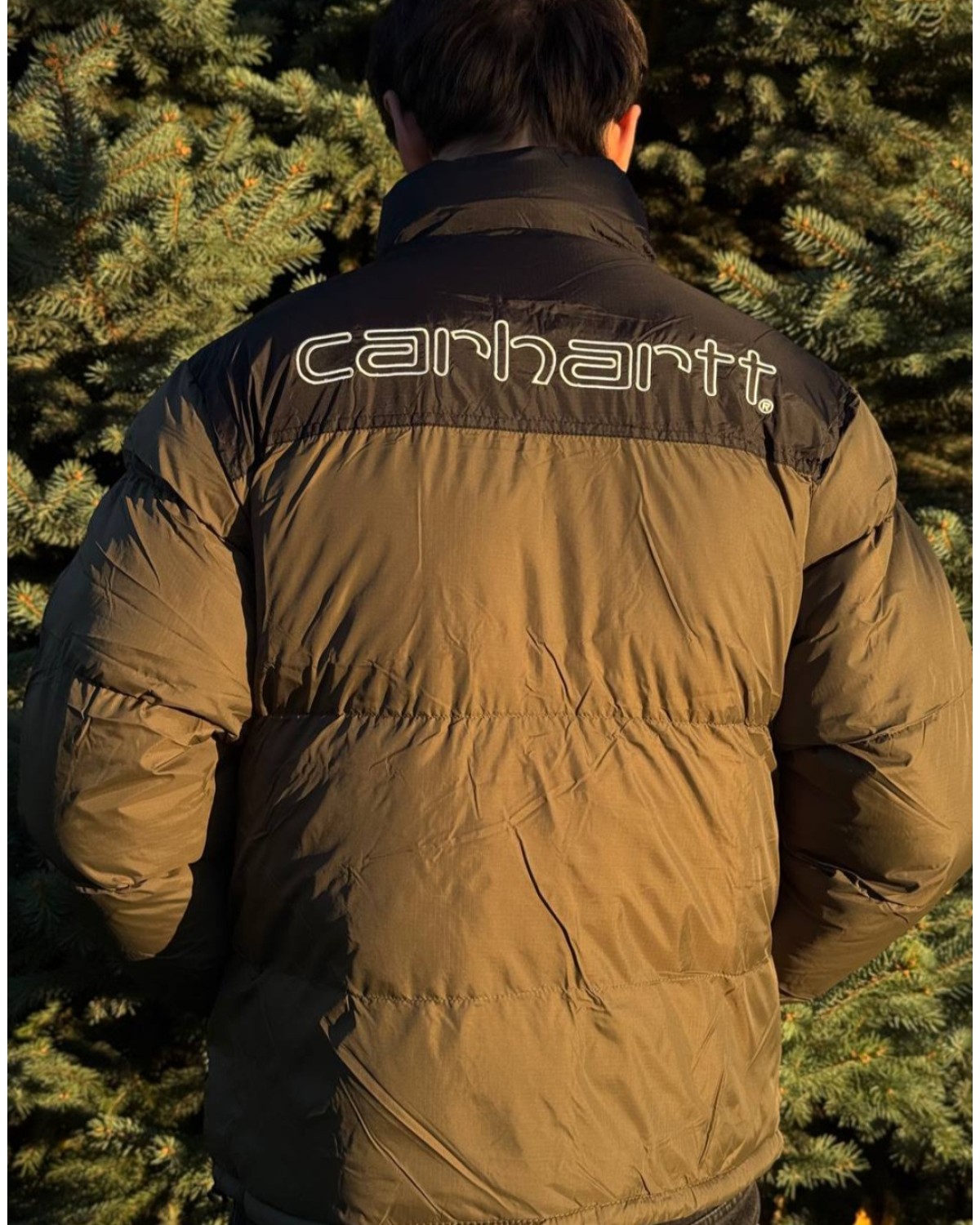 Водовідштовхувальна куртка - пуховик Carhartt Rtt хакі