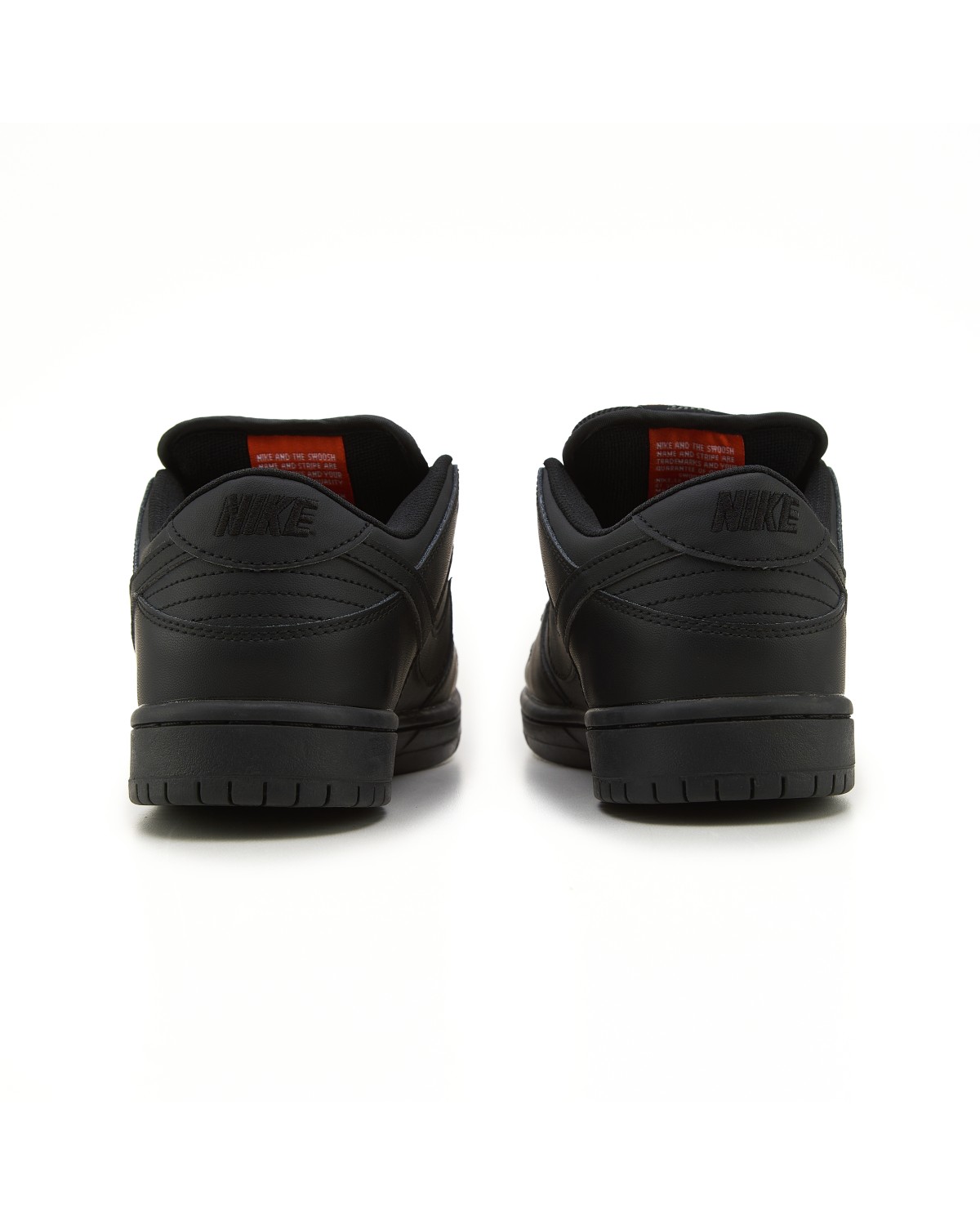 NIke SB Dunk Low Total Black Leather