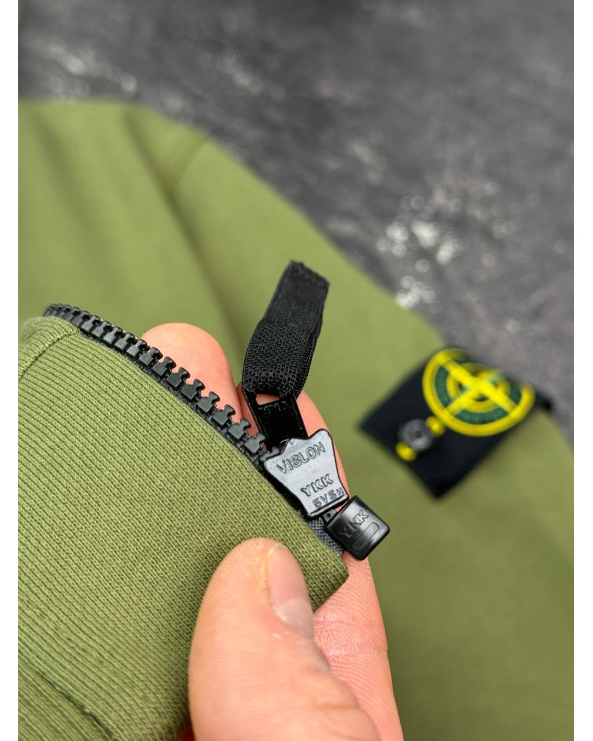 Zip Hoodie Stone Island Olive