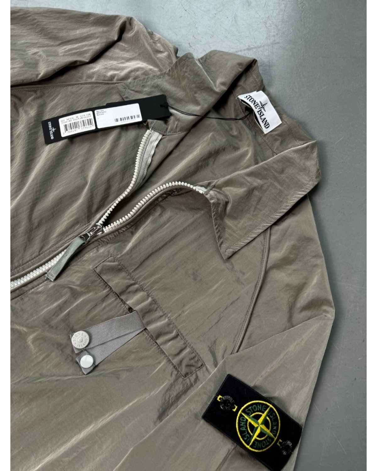 Сорочка Stone Island nylon сіра