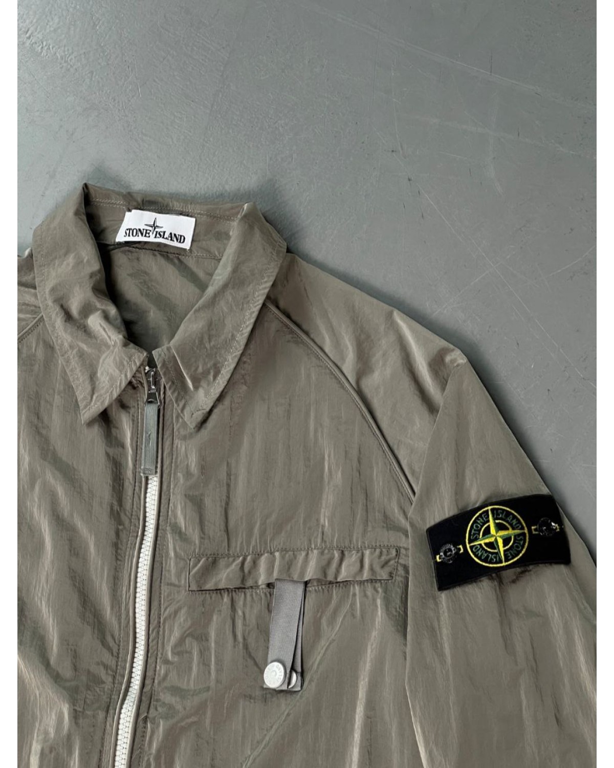 Сорочка Stone Island nylon сіра