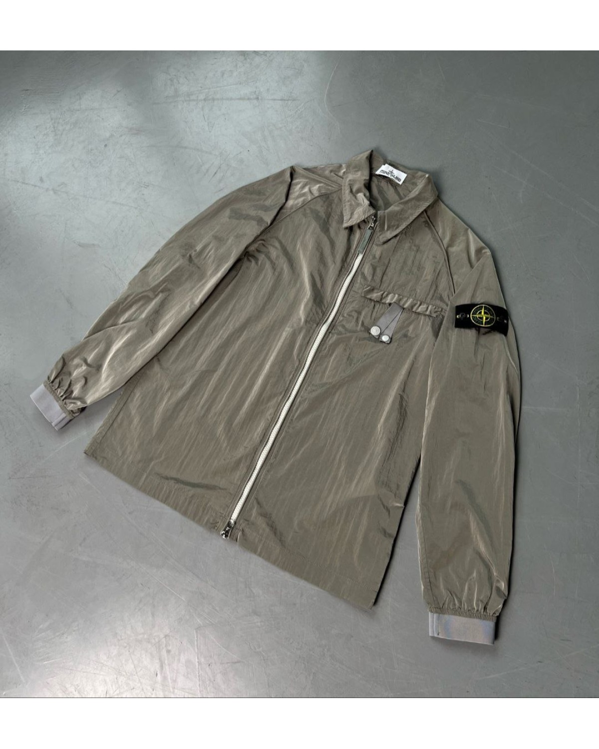 Сорочка Stone Island nylon сіра