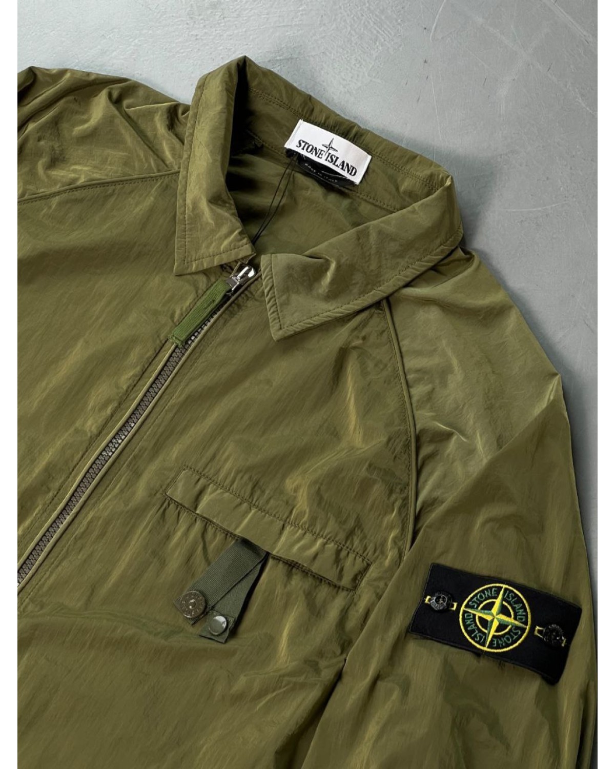 Сорочка  Stone Island nylon хакі