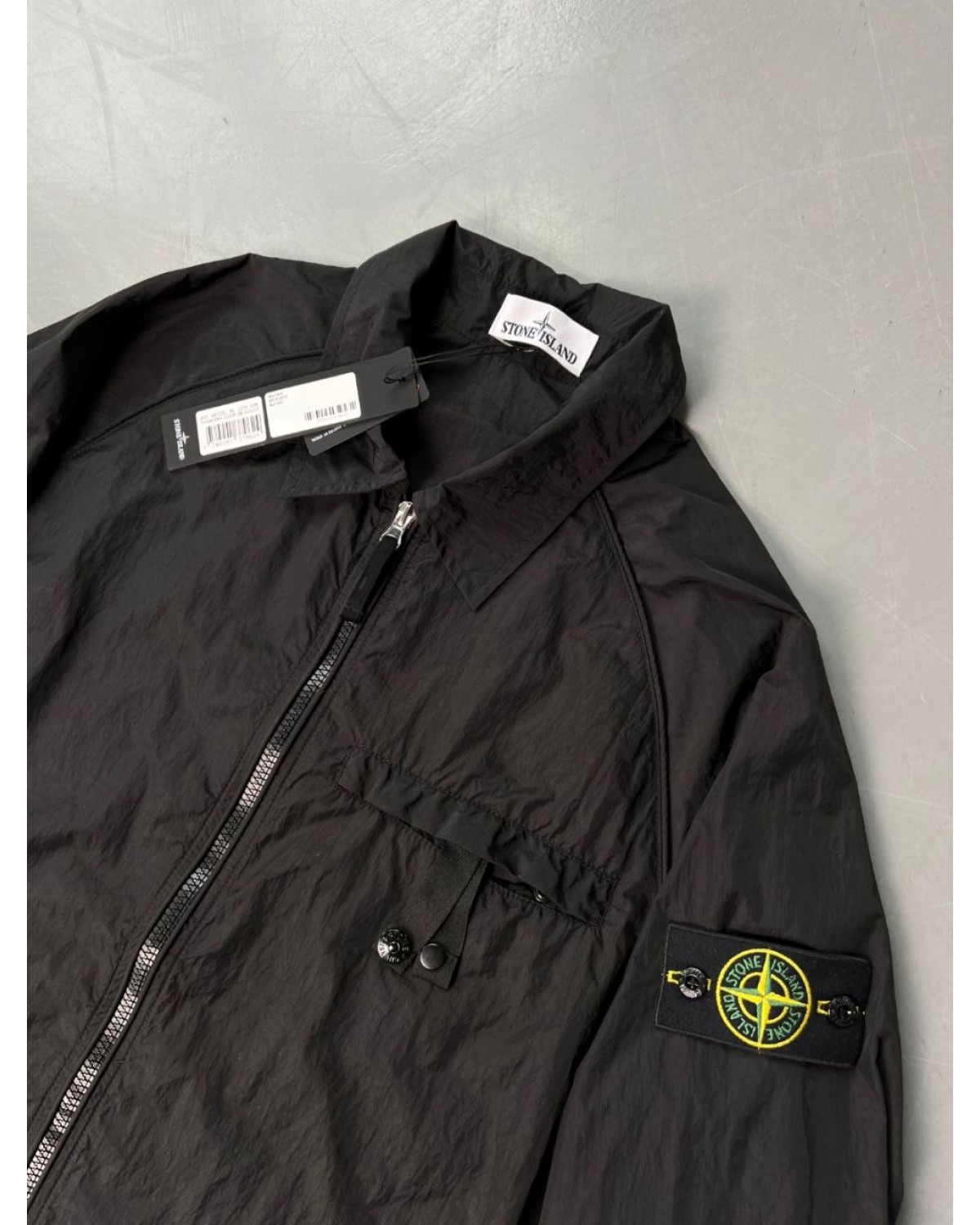 Сорочка Stone Island nylon чорна