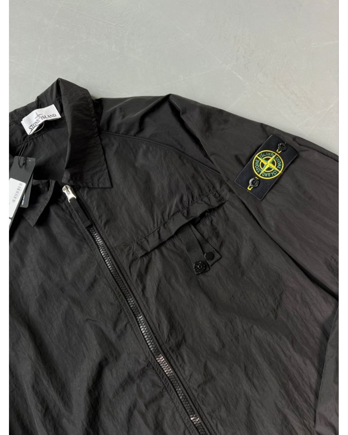 Сорочка Stone Island nylon чорна