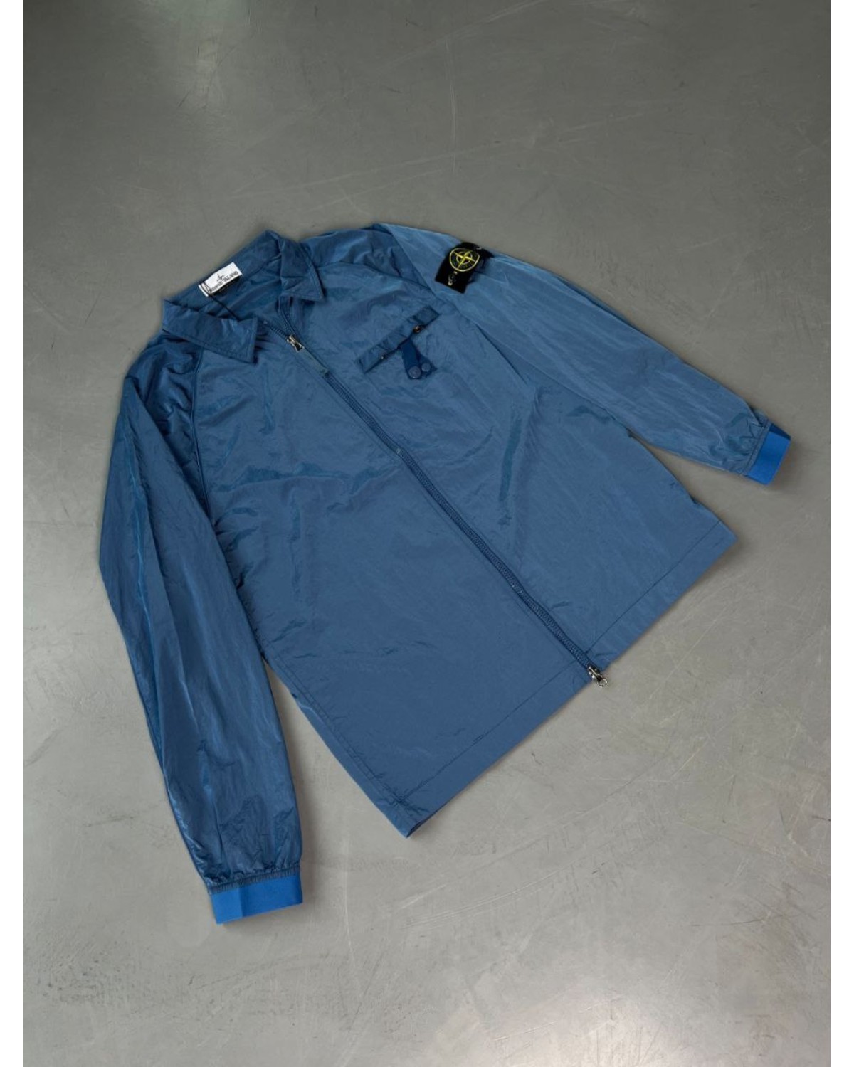 Сорочка Stone Island nylon синя