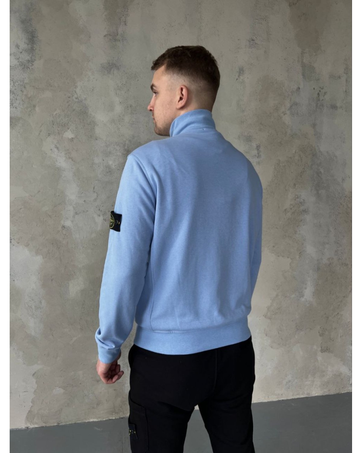 Олімпійка Stone Island FULL ZIP SWEATSHIRT блакитна