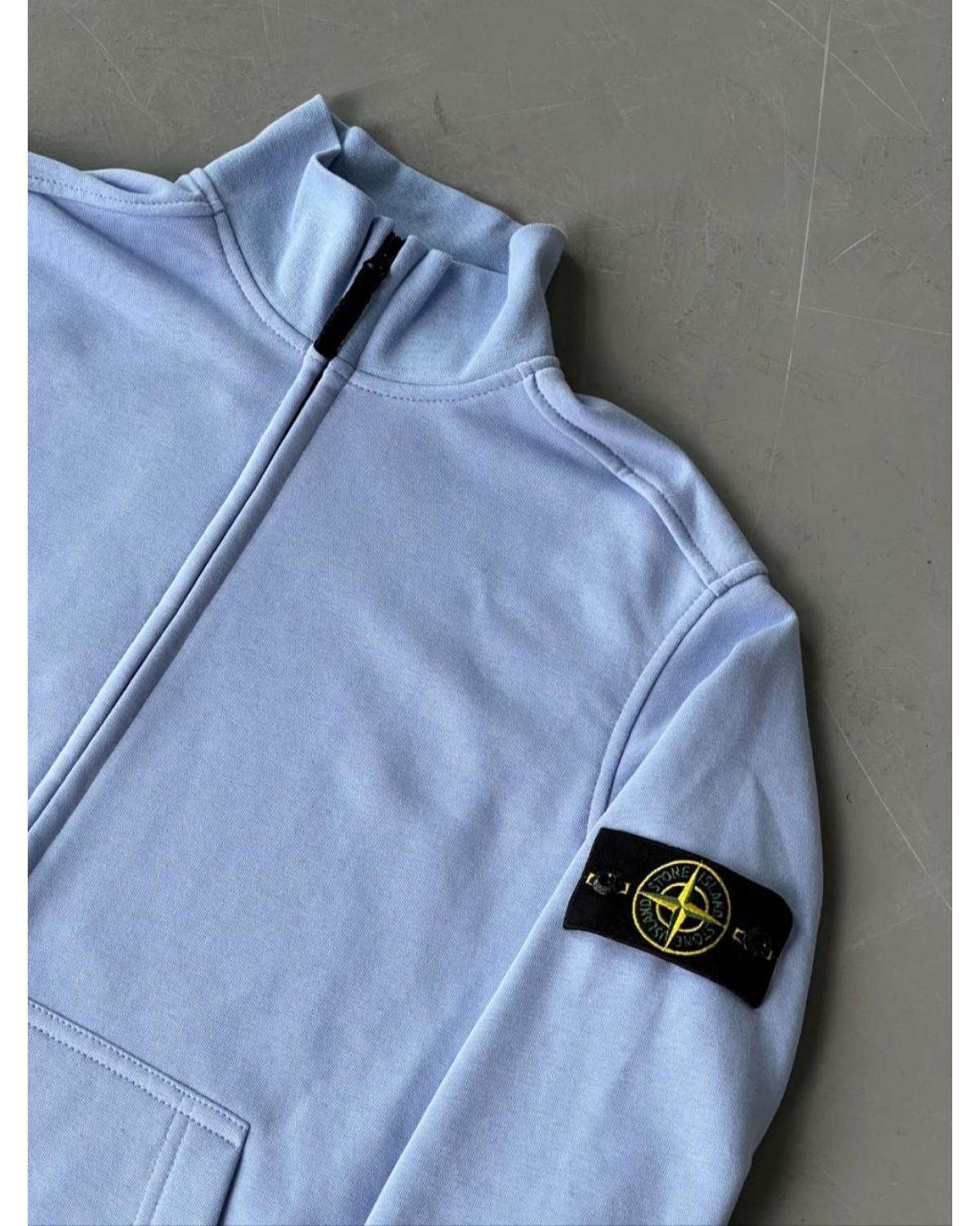 Олімпійка Stone Island FULL ZIP SWEATSHIRT блакитна