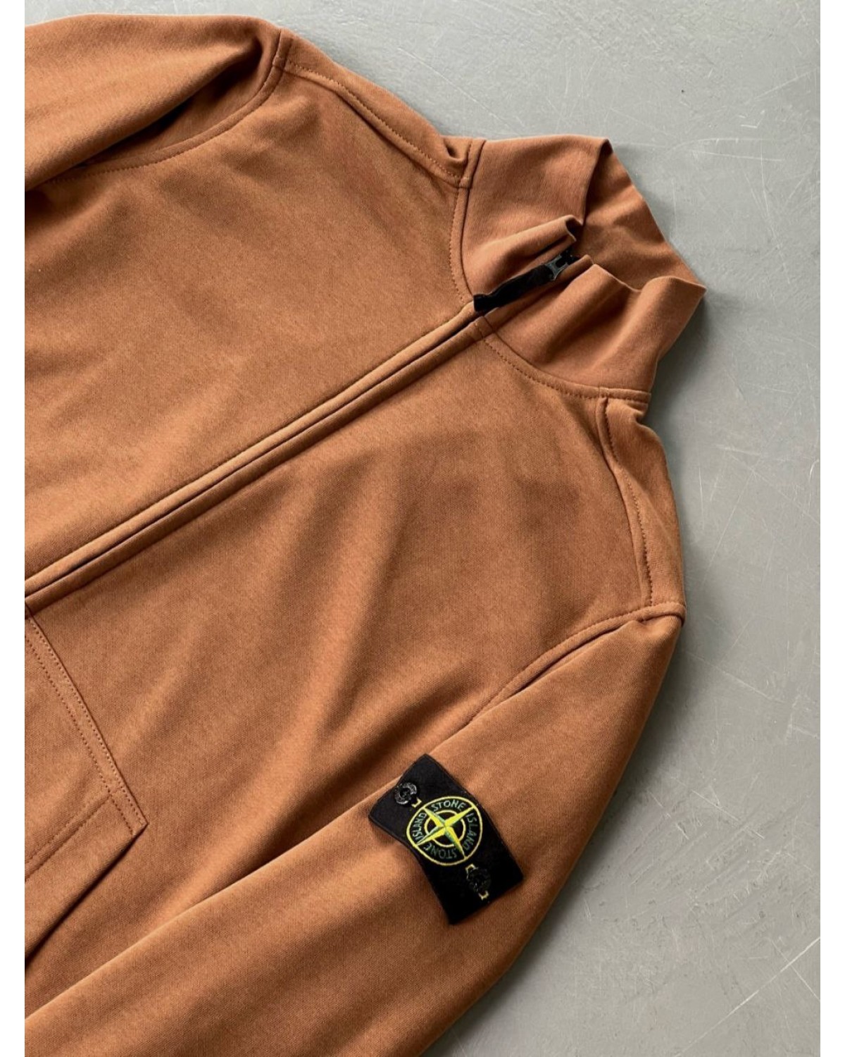 Олімпійка Stone Island FULL ZIP SWEATSHIRT коричнева