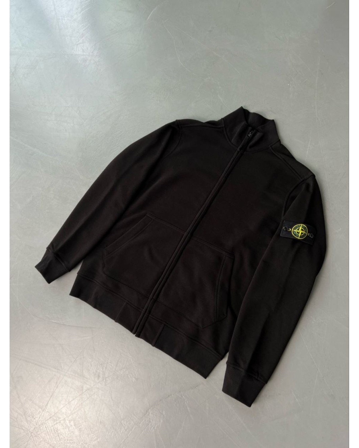 Олімпійка Stone Island FULL ZIP SWEATSHIRT чорна