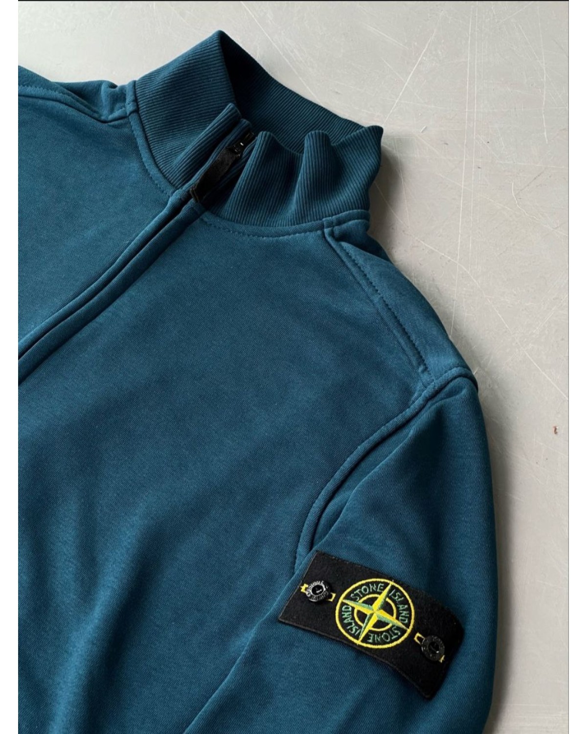 Олімпійка Stone Island FULL ZIP SWEATSHIRT бірюзова