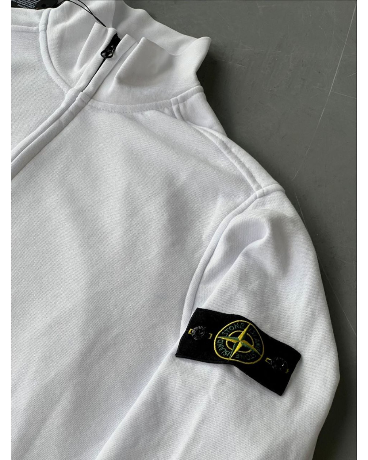 Олімпійка Stone Island FULL ZIP SWEATSHIRT  біла