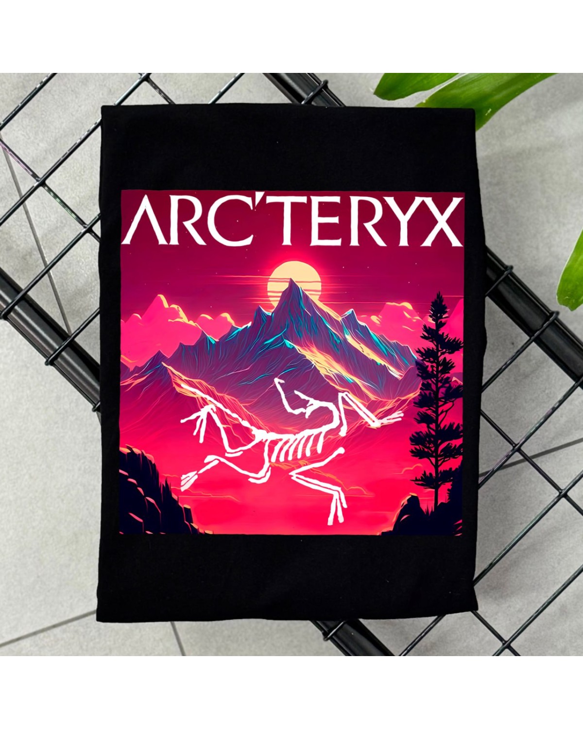 Футболка Arcteryx Neon Mountains чорна