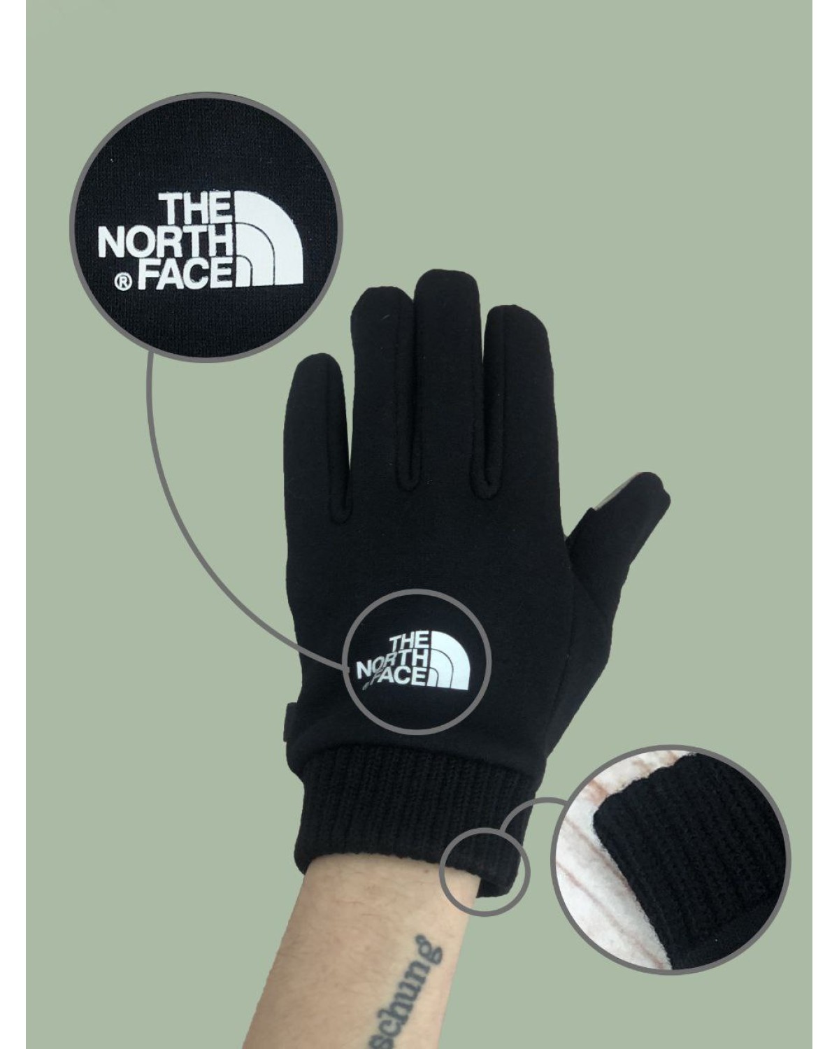 The North Face Windwall Etip Glove чорні