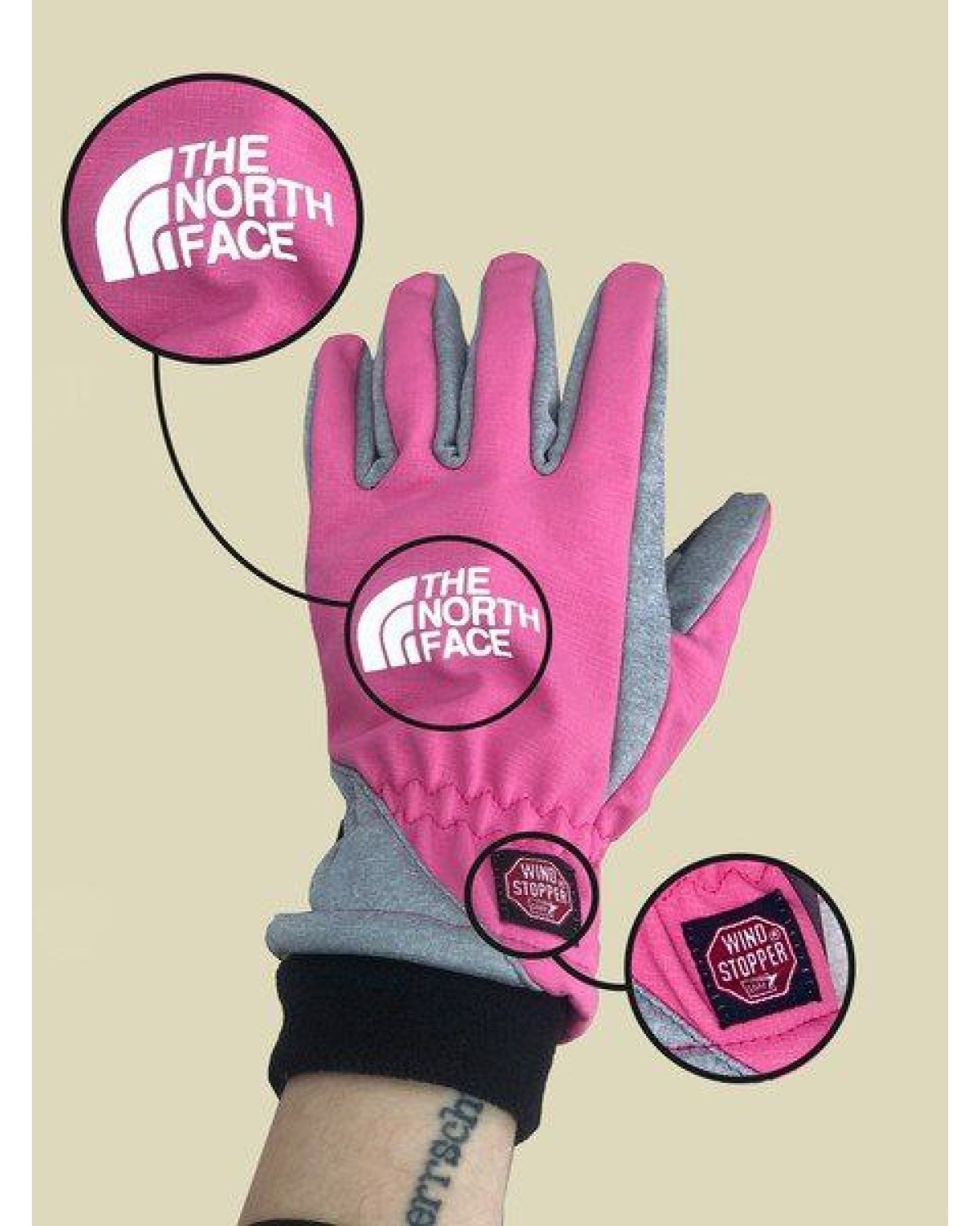 Рукавиці The North Face  Gloves рожеві