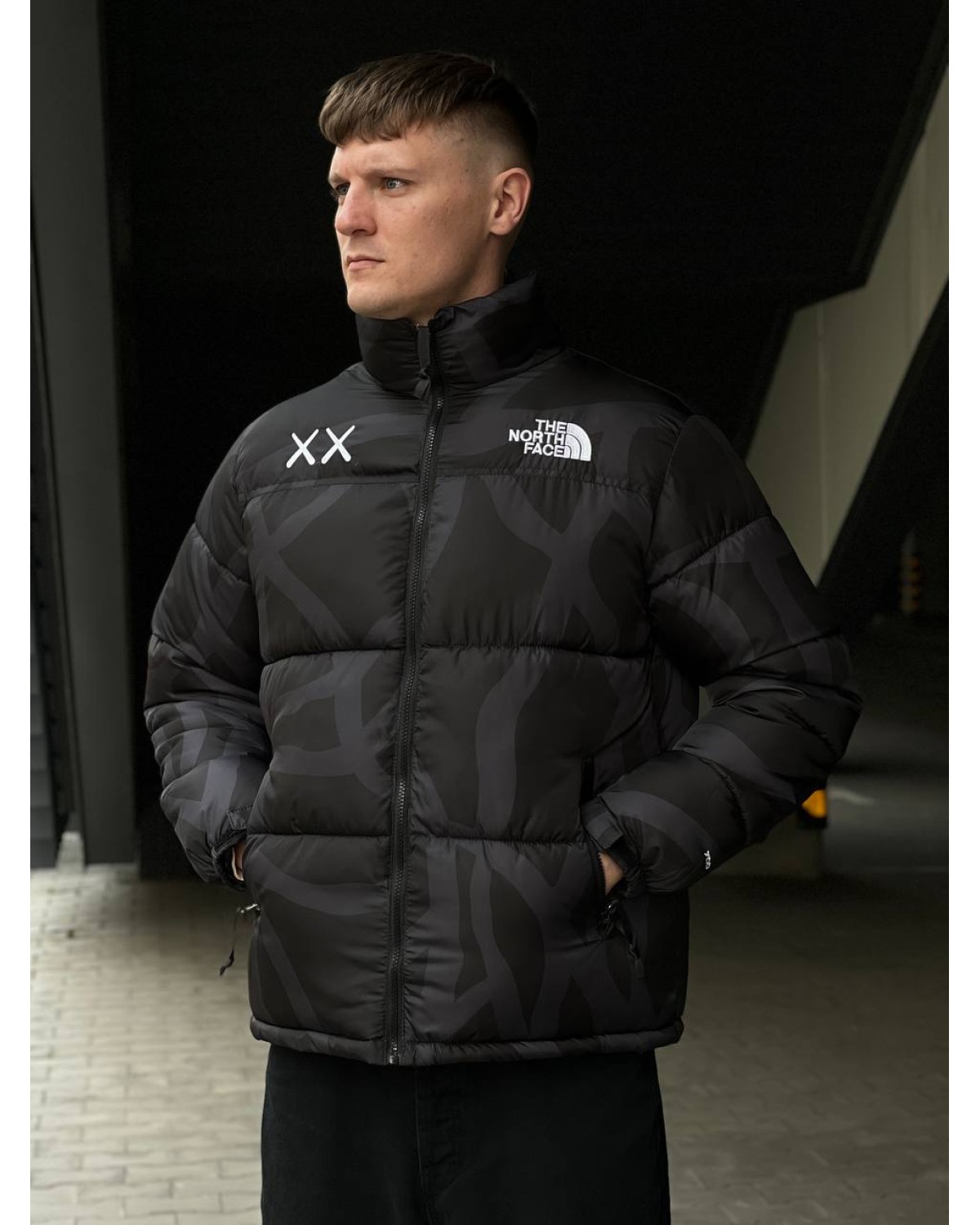 Куртка The North Face x Kaws чорна