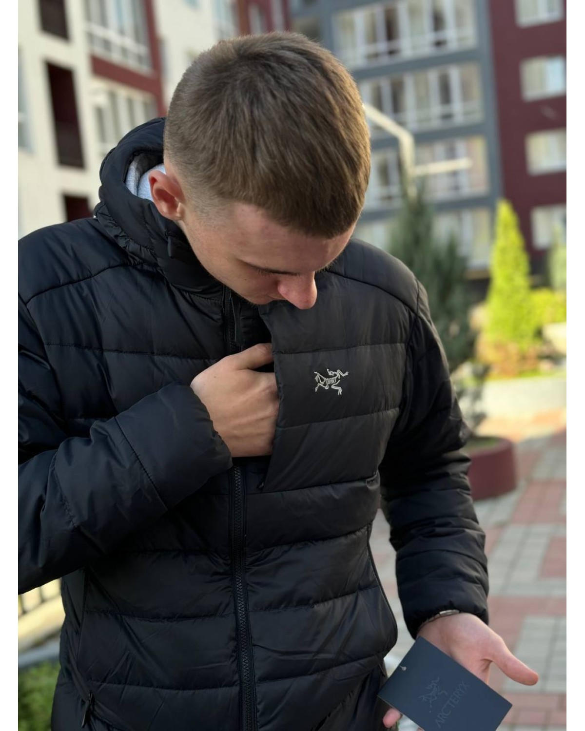 Пуховик Arcteryx Thorium Hoody чорний