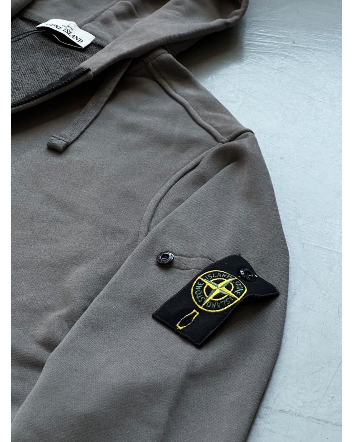 Зіп - худі Stone Island сірий