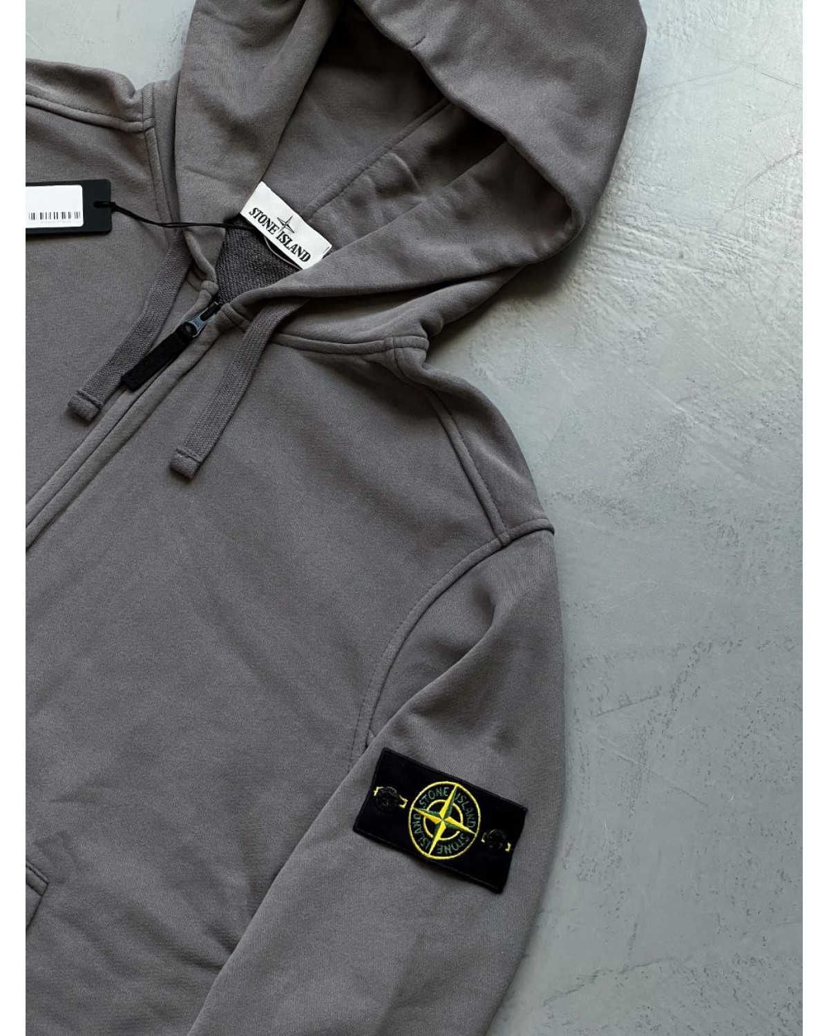 Зіп - худі Stone Island сірий