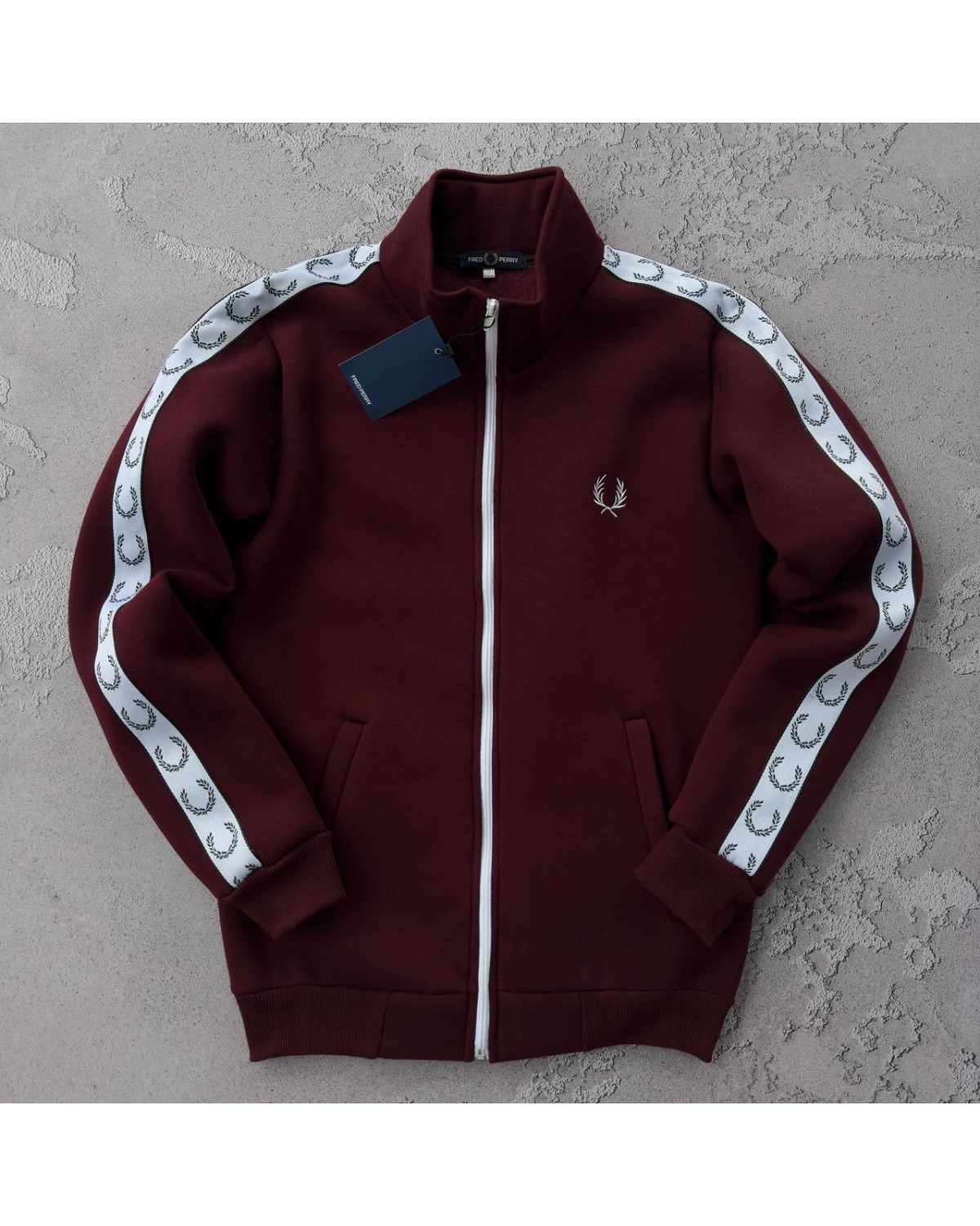 Олімпійка Fred Perry лампас бордова