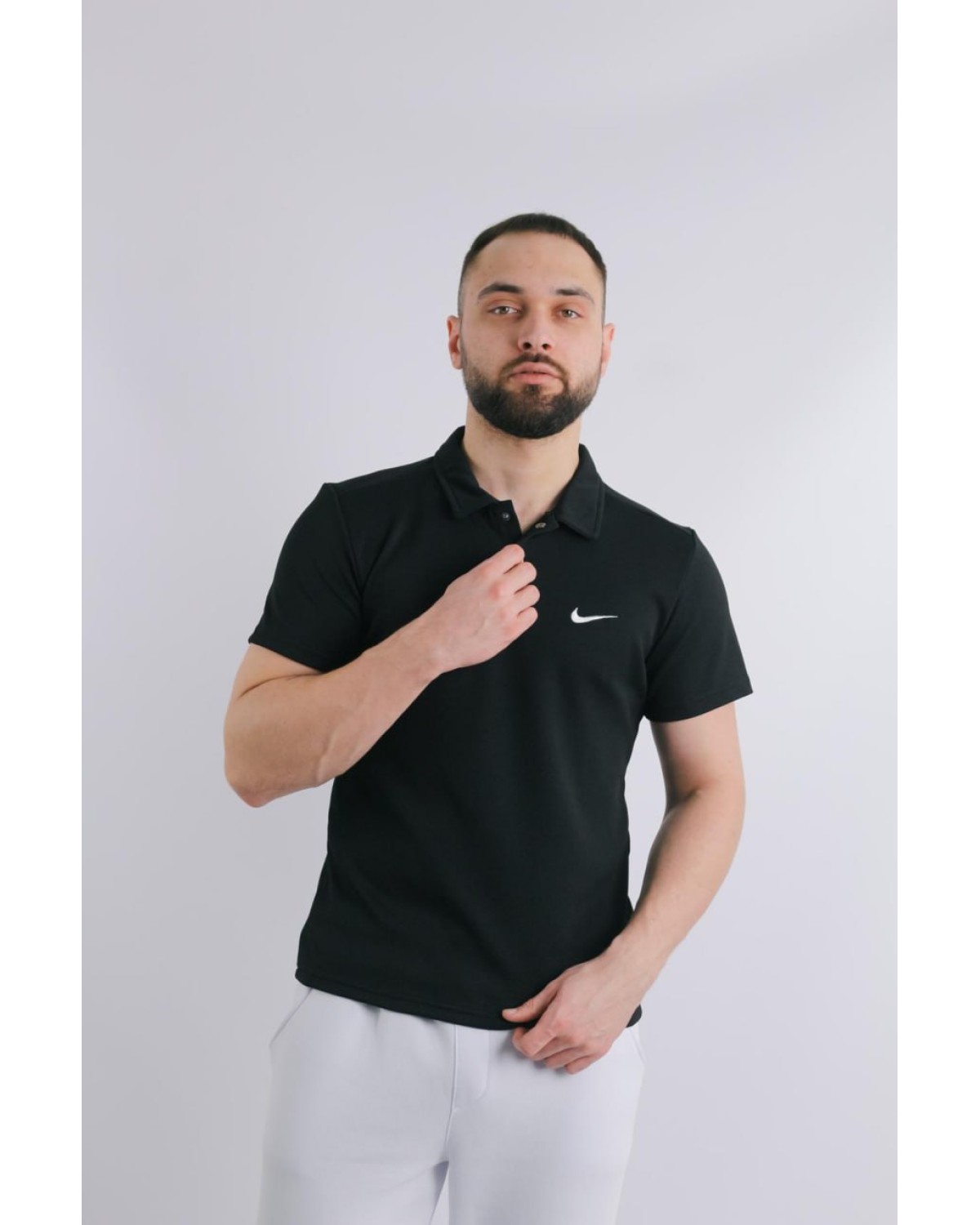 Футболка Polo Nike чорна