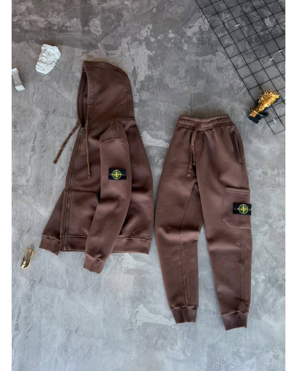 Костюм Stone Island коричневий