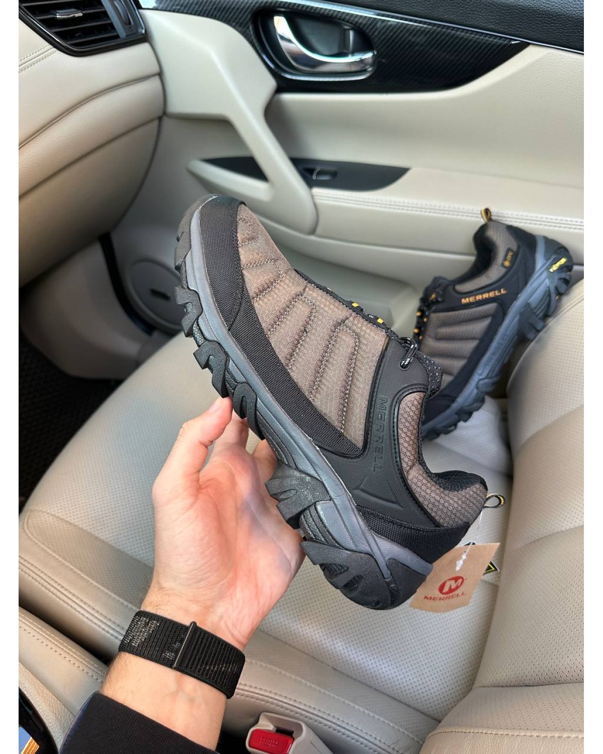 Merrell Moab Work Gore-Tex Brown Black Thermo