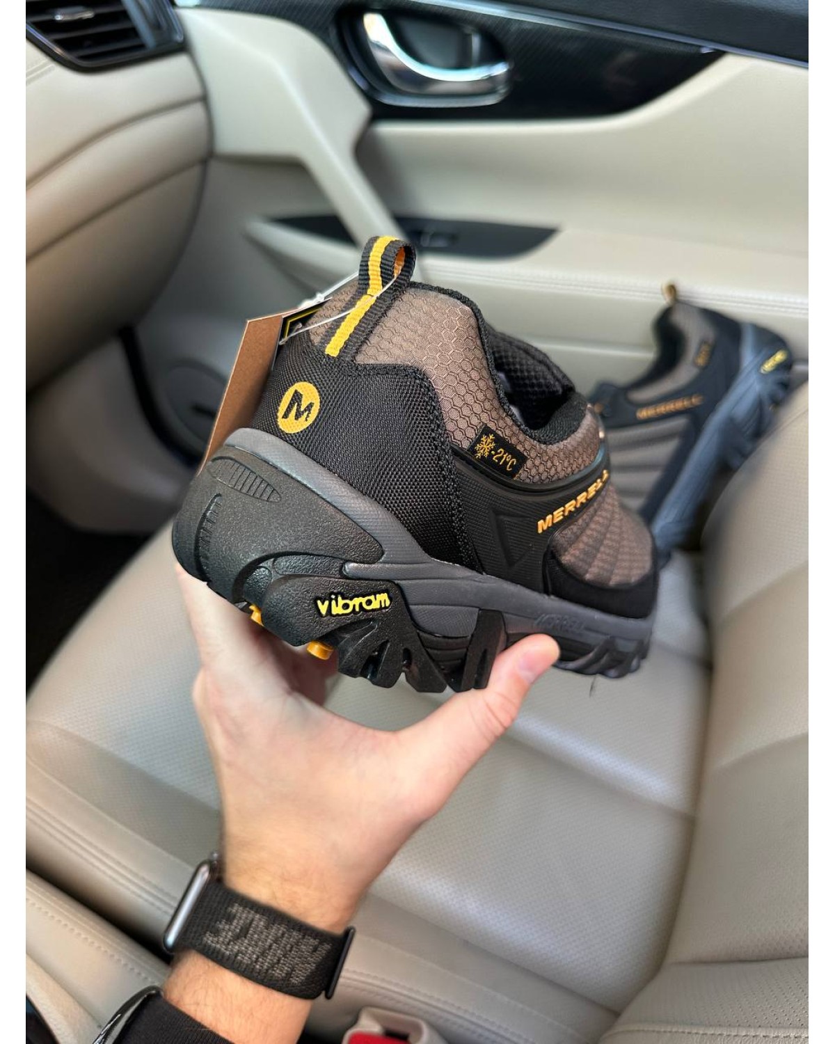 Merrell Moab Work Gore-Tex Brown Black Thermo