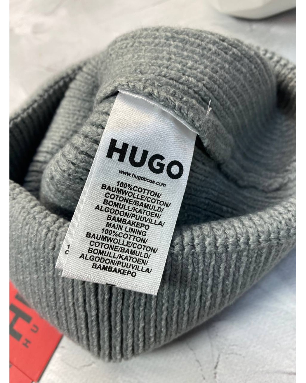 Шапка Hugo Boss сіра