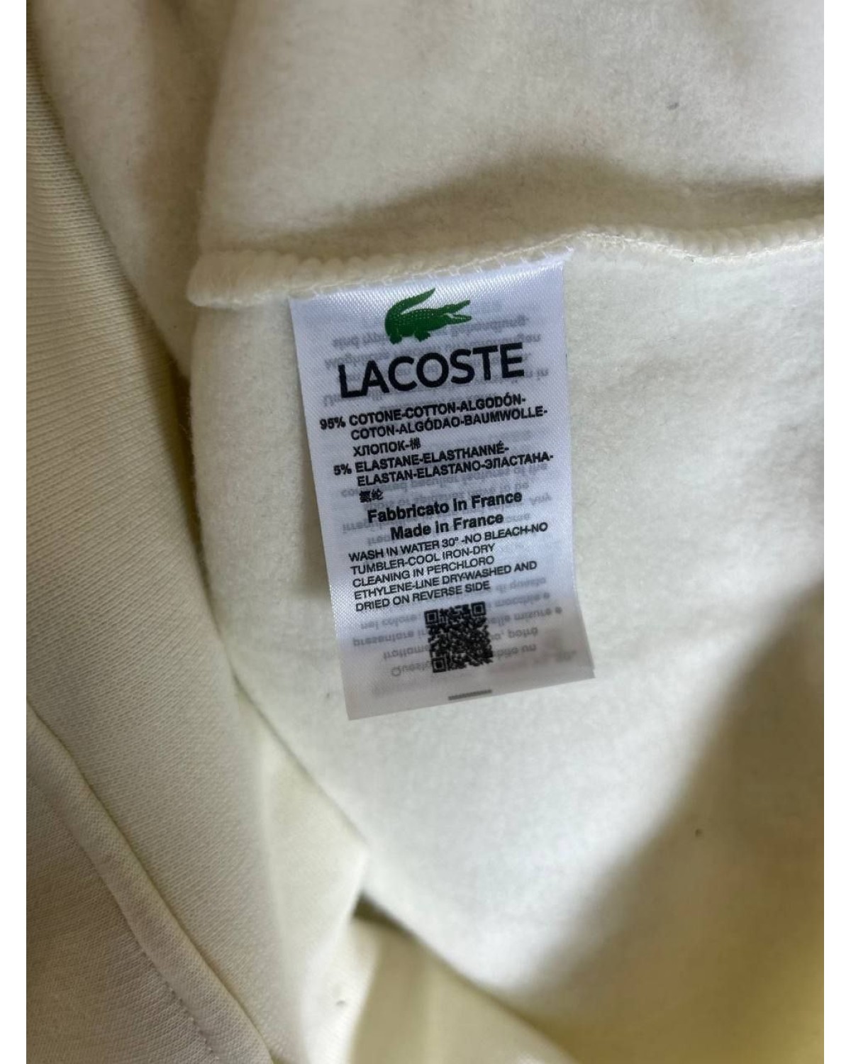 Худі Lacoste білий