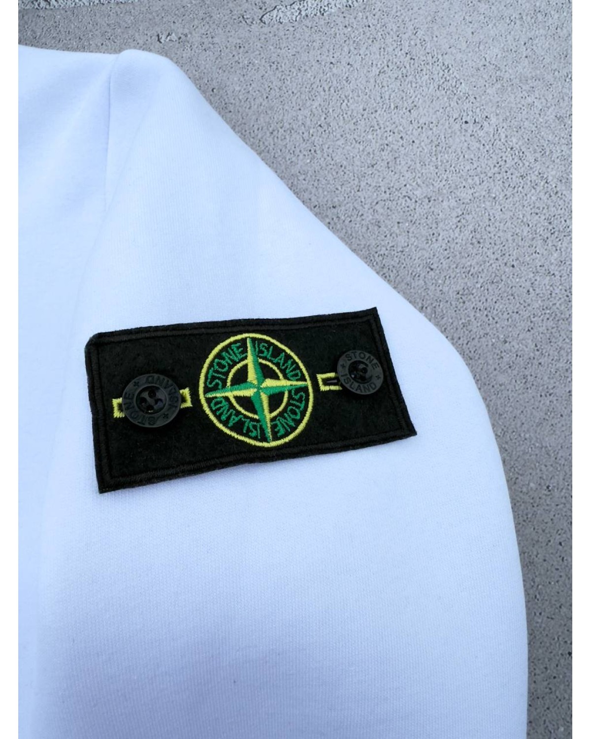 Зіп - худі Stone Island білий