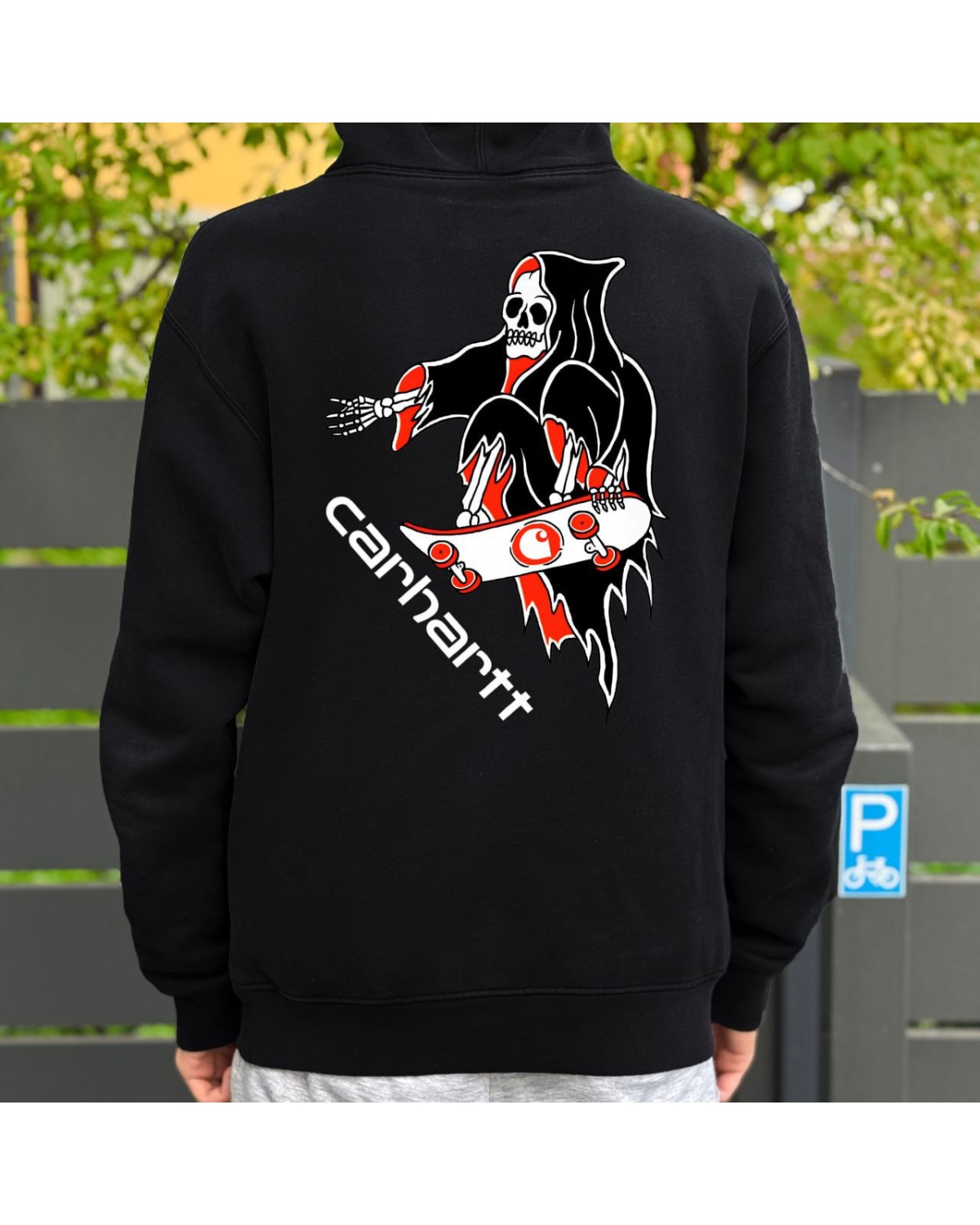 Худі Carhartt Grim Reaper чорний