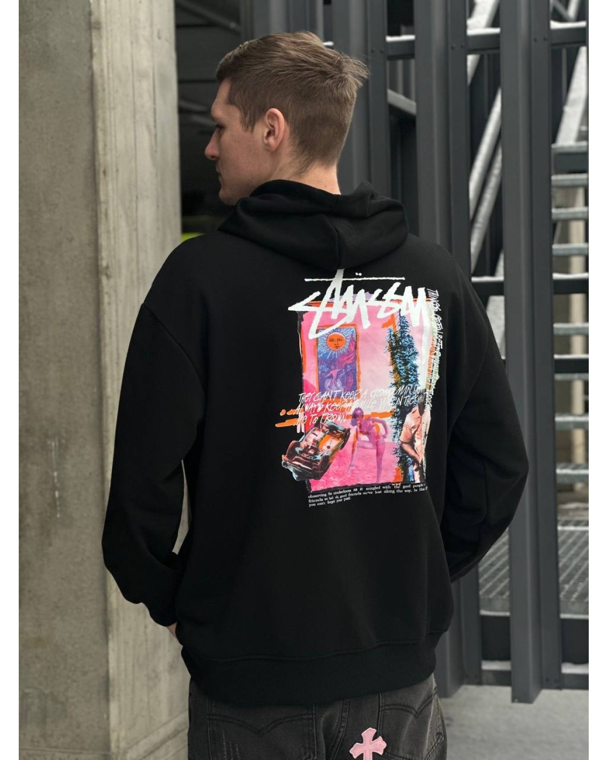 Худі Stussy чорне