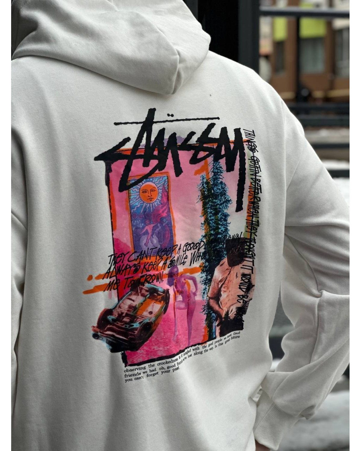 Худі Stussy білий