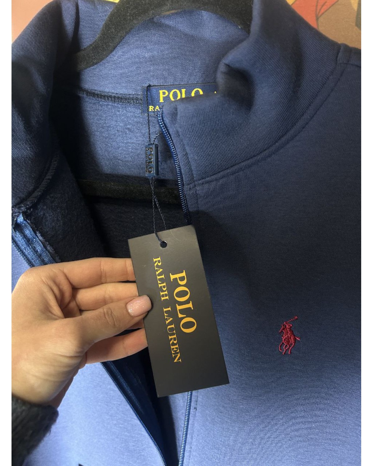 Зіп - худі Polo Ralph Lauren синє