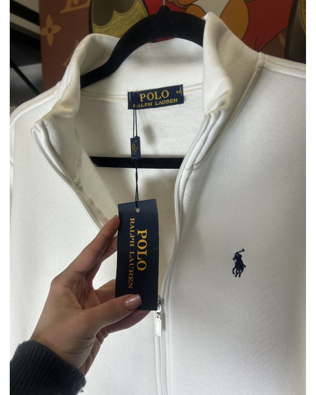 Зіп - худі Polo Ralph Lauren біле