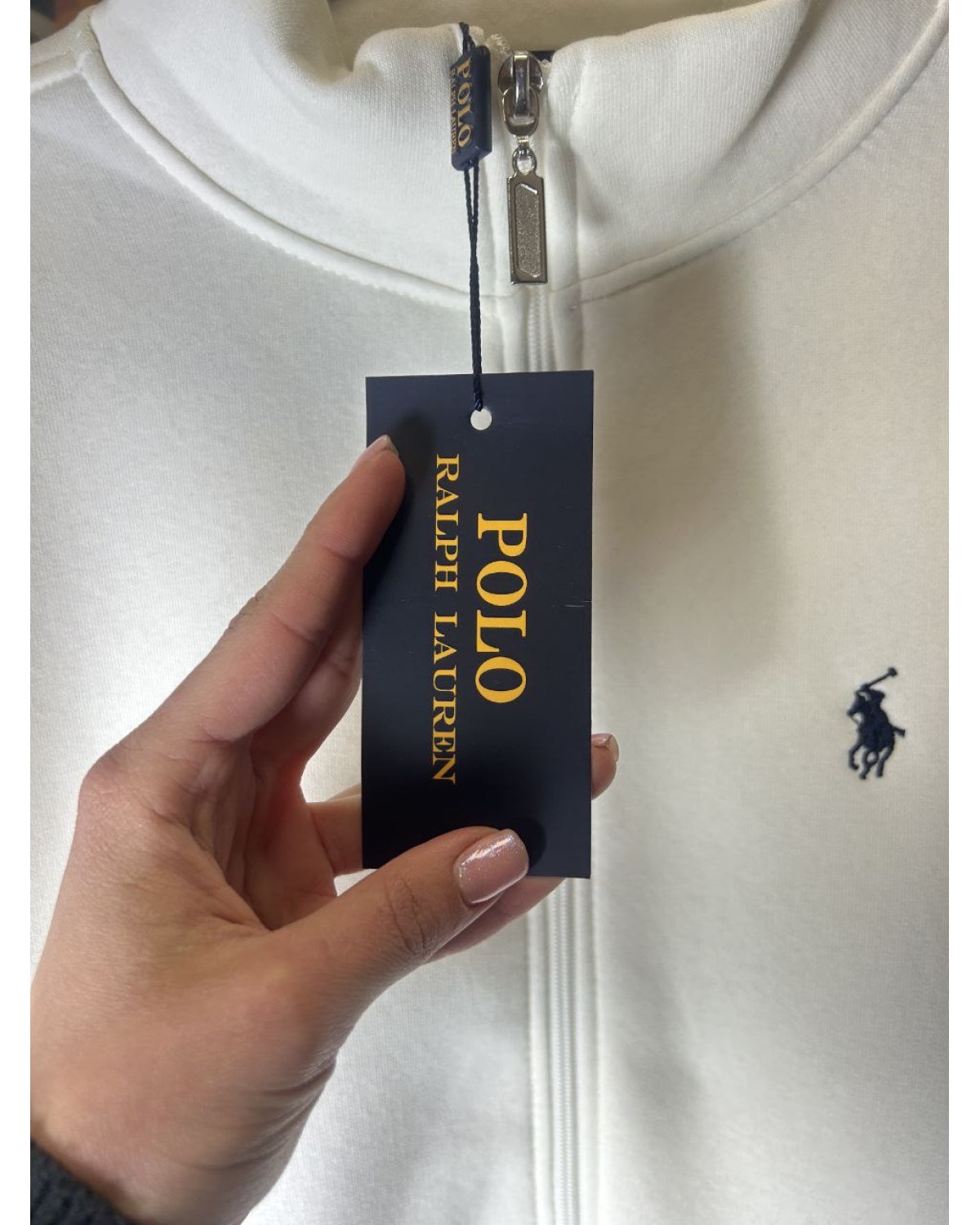 Зіп - худі Polo Ralph Lauren біле