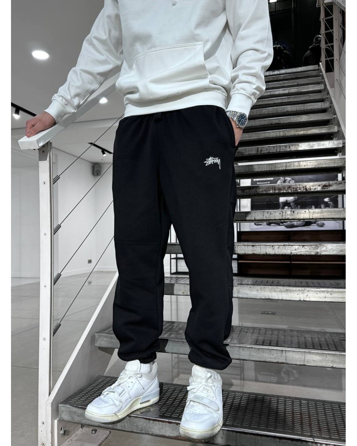 Штани Stussy Oversize Cotton Pants  чорні