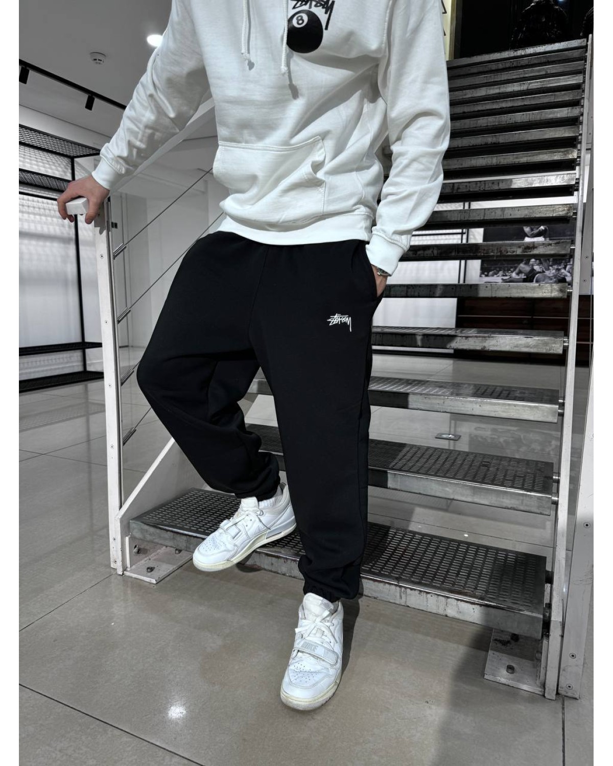 Штани Stussy Oversize Cotton Pants  чорні