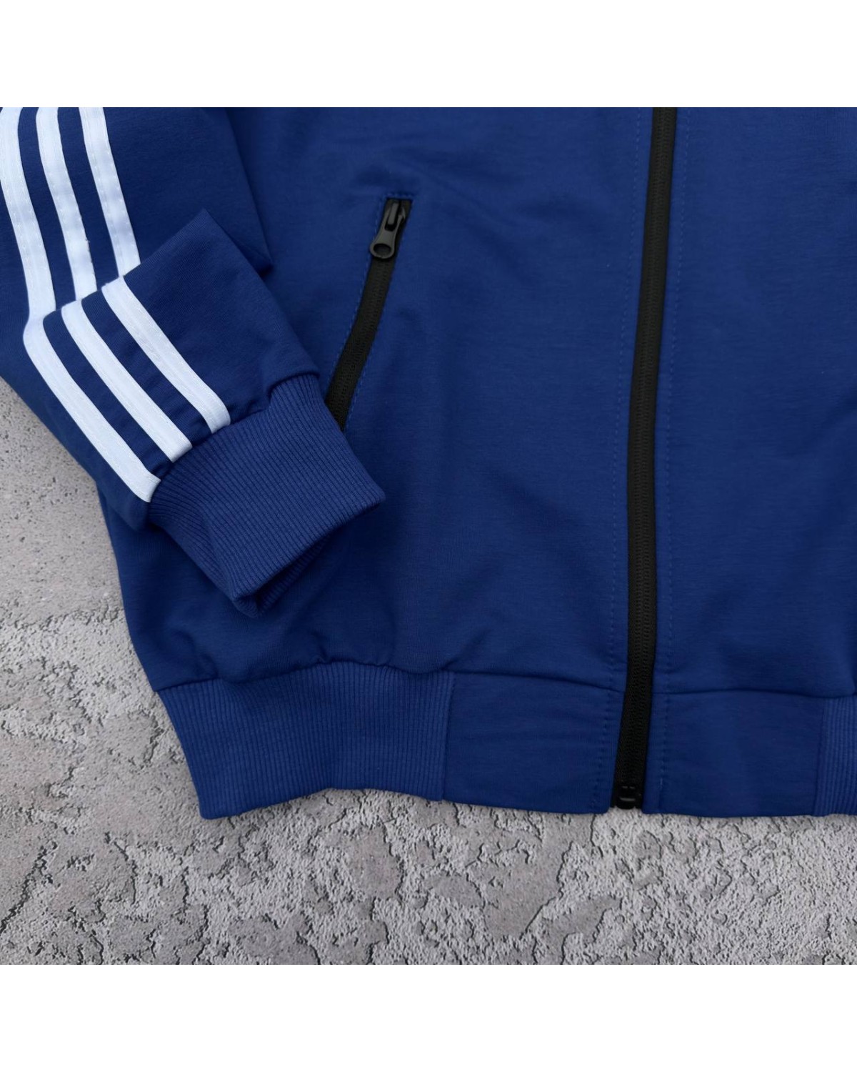 Костюм Adidas олімпійка синя - штани чорні